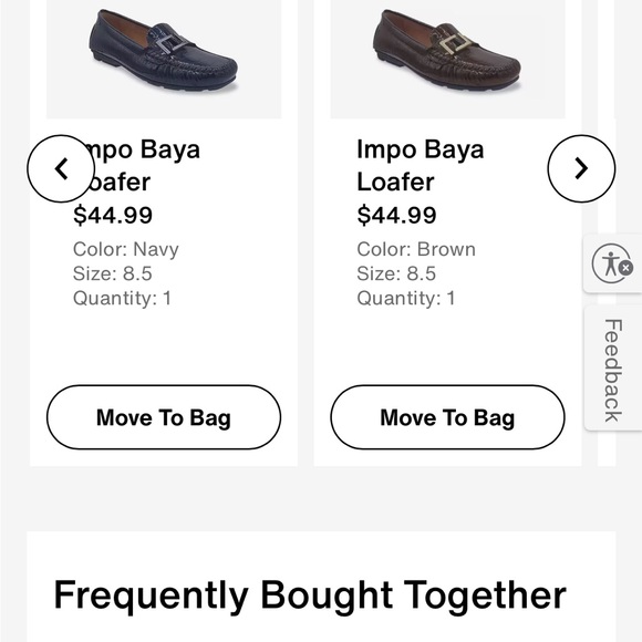 Navy Impo Baya Loafers with Buckle Detail - Picture 6 of 12